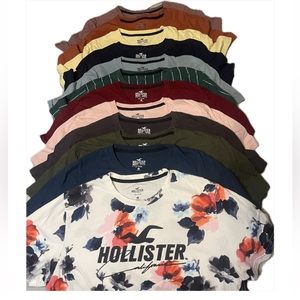 HOLLISTER ICON CREW T-SHIRT BUNDLE Size XL 12 SHIRTS Total